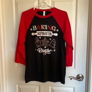 NWOT Bella Canvas homiday long sleeve T-shirt